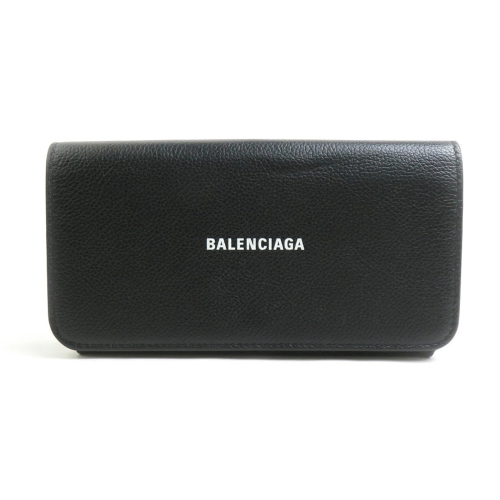 Balenciaga Long Wallet Leather Black